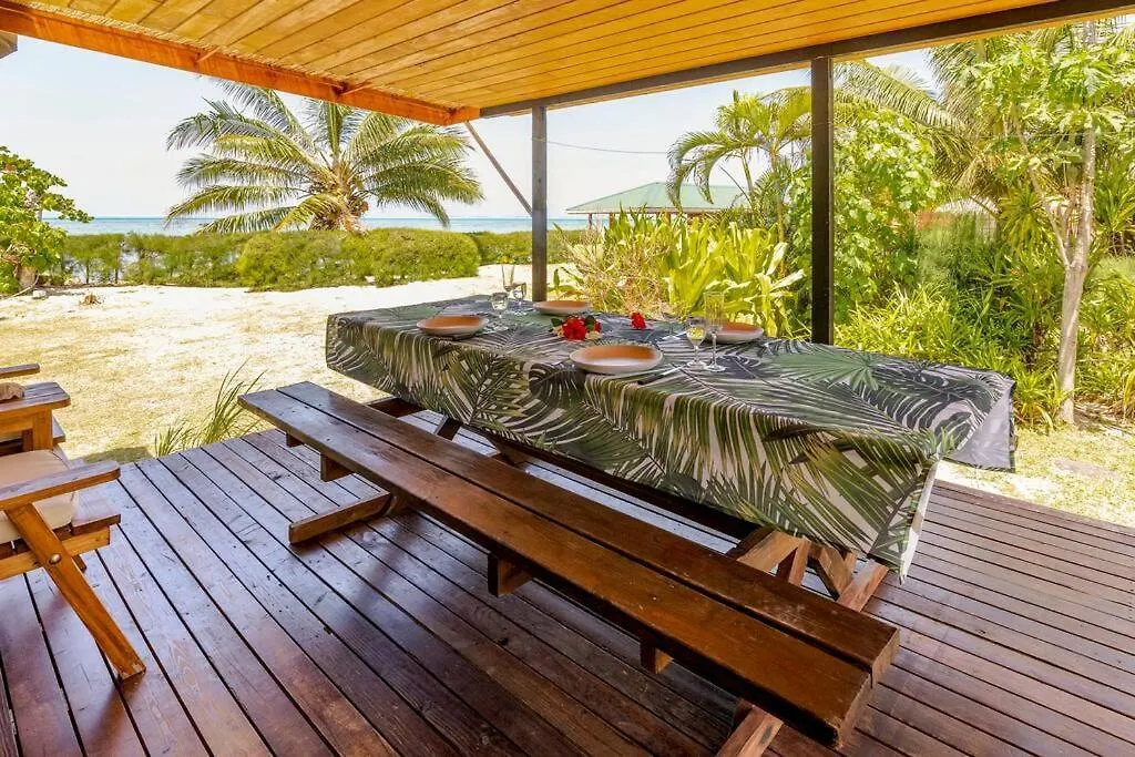 Дом отдыха Bungalow Hiana - Vue Lagon Avec Plage Privee Maatea