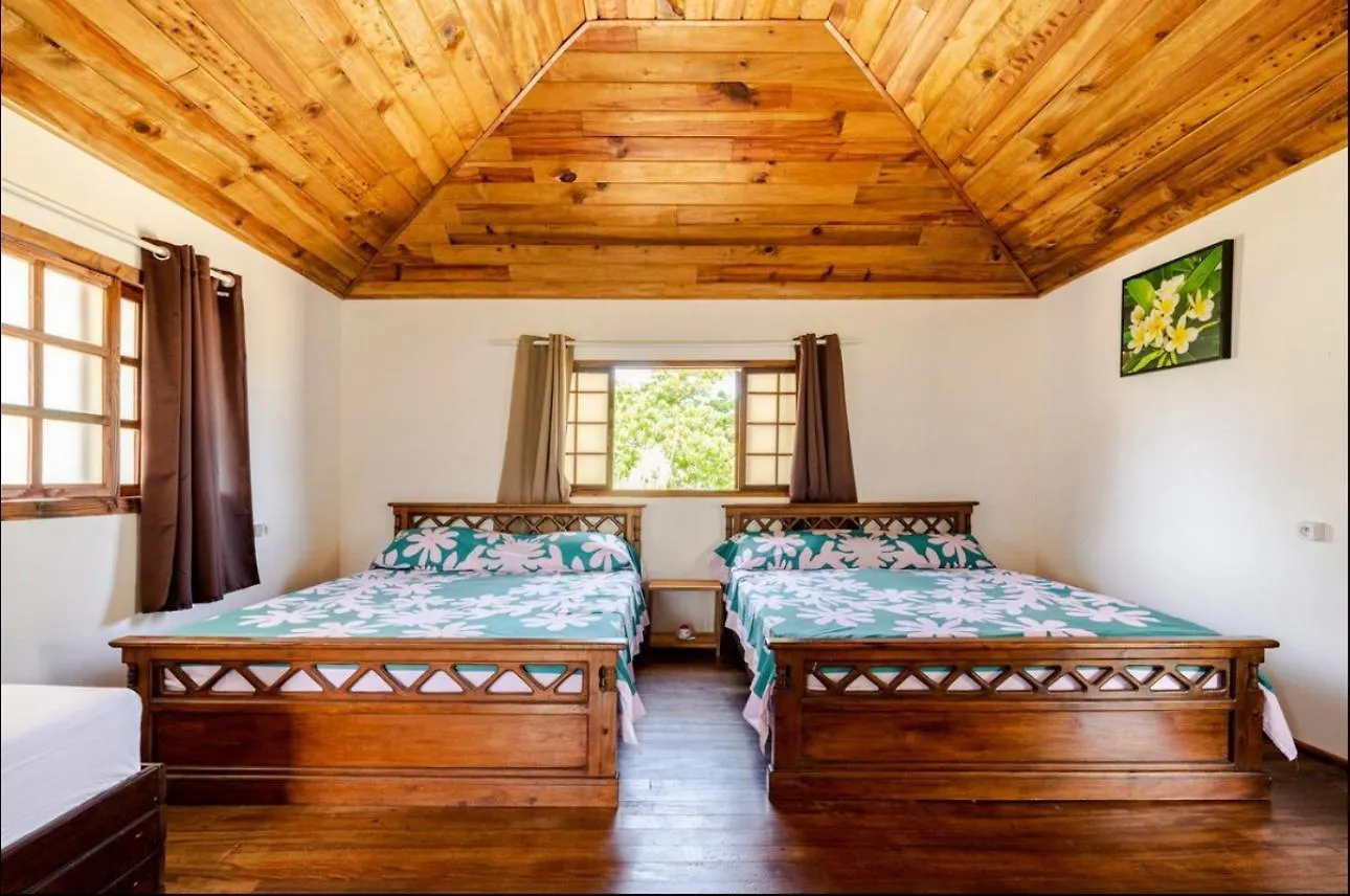 Дом отдыха Bungalow Hiana - Vue Lagon Avec Plage Privee Maatea Французская Полинезия
